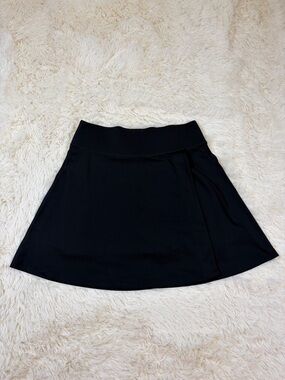 Lou & Grey Black Skort with Pleat Detail